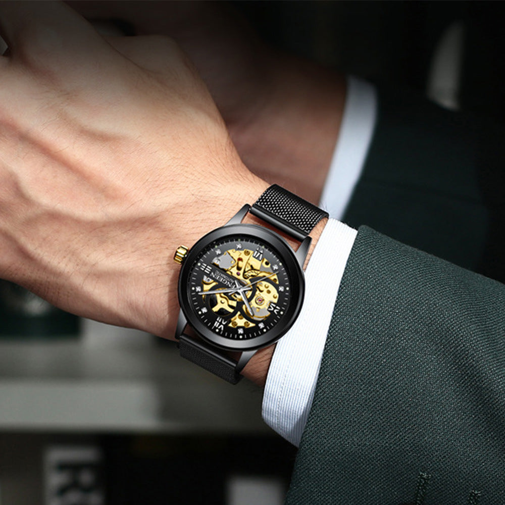 FNGEEN 30 JEWEL SKELETON WATCH