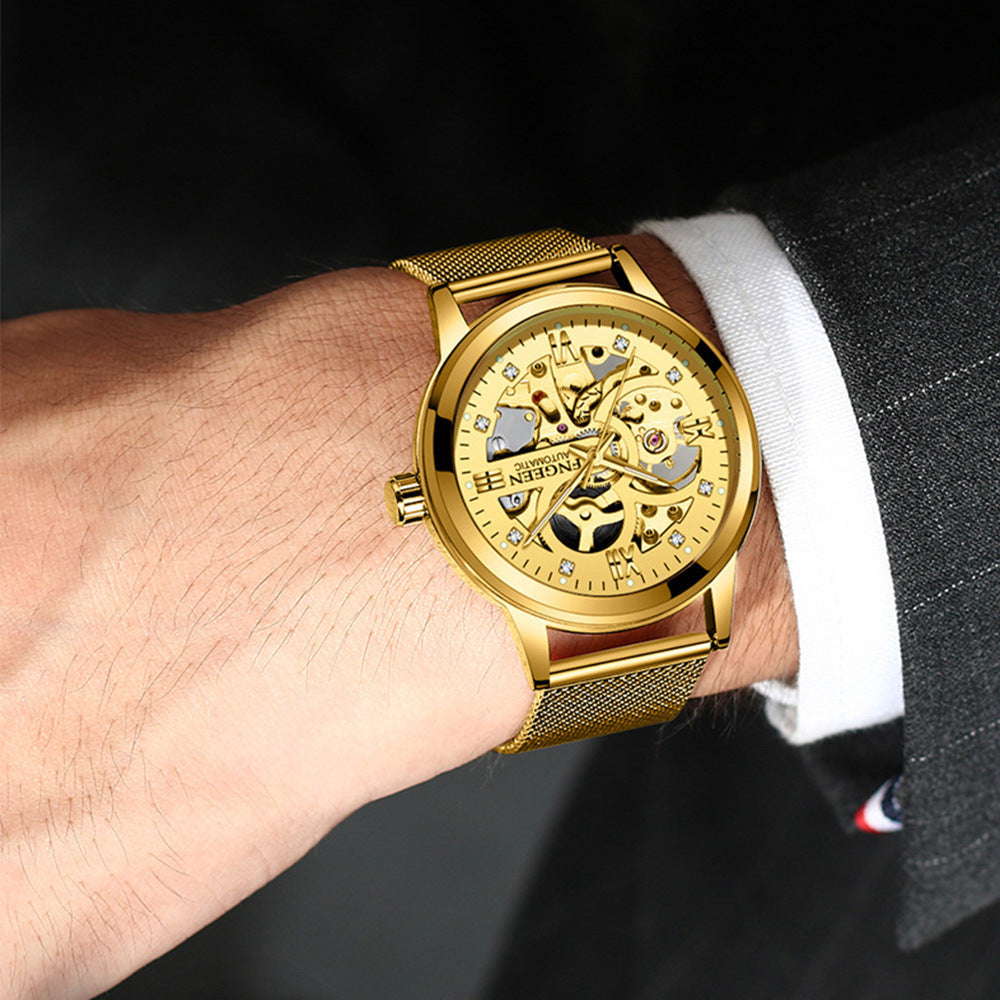 FNGEEN 30 JEWEL SKELETON WATCH